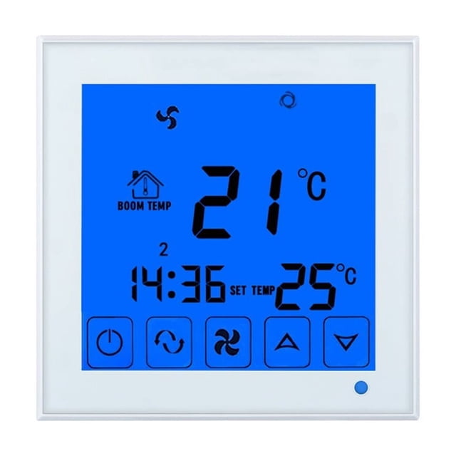 WiFi Smart Thermostat 2p 4p Central Air Conditioner Cooling Heating For Fan Coil Unit Room Temperature Controller ,Easy to Install