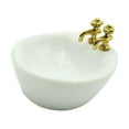 thumbnail image 5 of Kokiya 1:12 Scale Miniature Washbasin Bathroom Decor Miniature Furniture for Kids Gifts Oval, 5 of 9