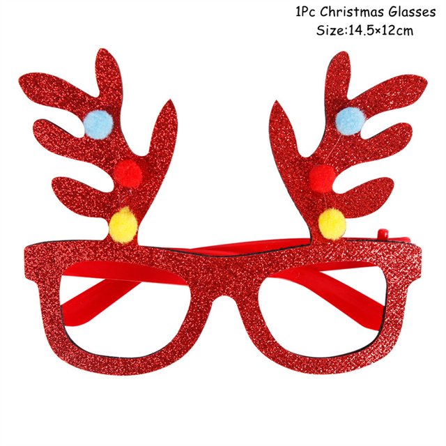 Marco de gafas de Año Nuevo 2024, accesorios para fotomatón, adornos de gafas de Feliz Navidad, regalos de Navidad, recuerdos de fiesta, decoraciones para el hogar