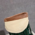 thumbnail image 2 of Green Womens Knee-High Boots With Thick Heel And Tassel Design For Winter Comfort And Style, 2 of 9