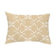 thumbnail image 1 of Simply Daisy, 14" x 20" Anchor's Up Taupe Decorative Nautical Outdoor Pillow, 1 of 1