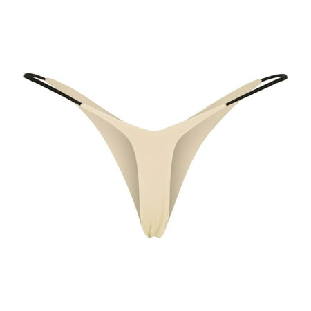Besolor Seamless Thongs for Women String Bikinis Panties Comfortable No Show Underwear Low Rise G-String