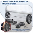 thumbnail image 4 of FlexWave Cast Iron Weight Plates, 2" Center Hole, Pair Set with 3-Grip Handles, Gray Rust-Resistant Finish, 4 of 6