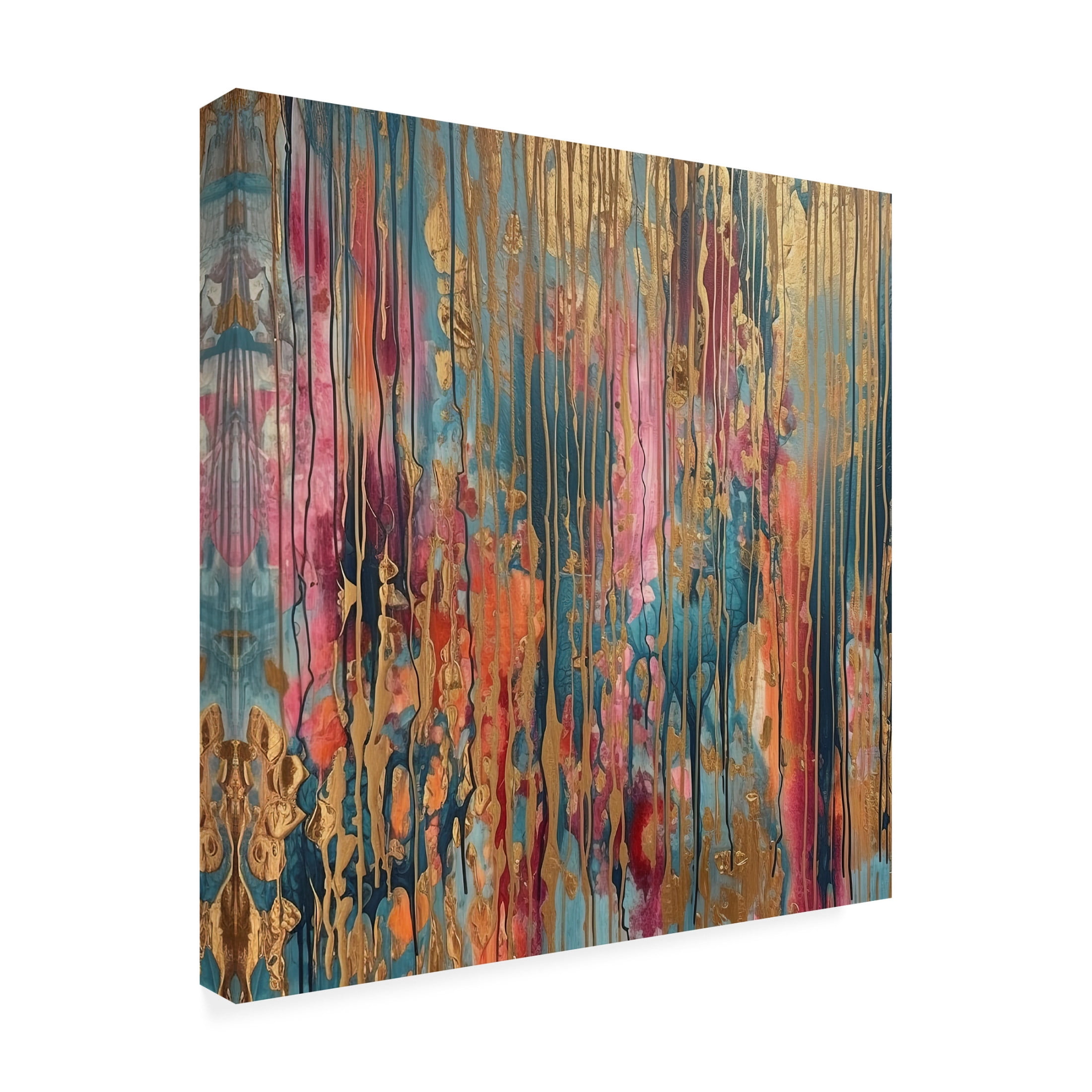 Canvas Wall Art - Sasha 'Enticements III' Wall Art for Living Room, Bedroom, or Office Décor by Trademark Fine Art - 24 x 24 Inches