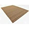 thumbnail image 3 of Unique Loom Collection Moderne Contemporaine, Rayures, Vintage, Tapis d'Intérieur et d'Extérieur, 7 Pi x 10 Pi, Marron Clair/marron, 3 of 10