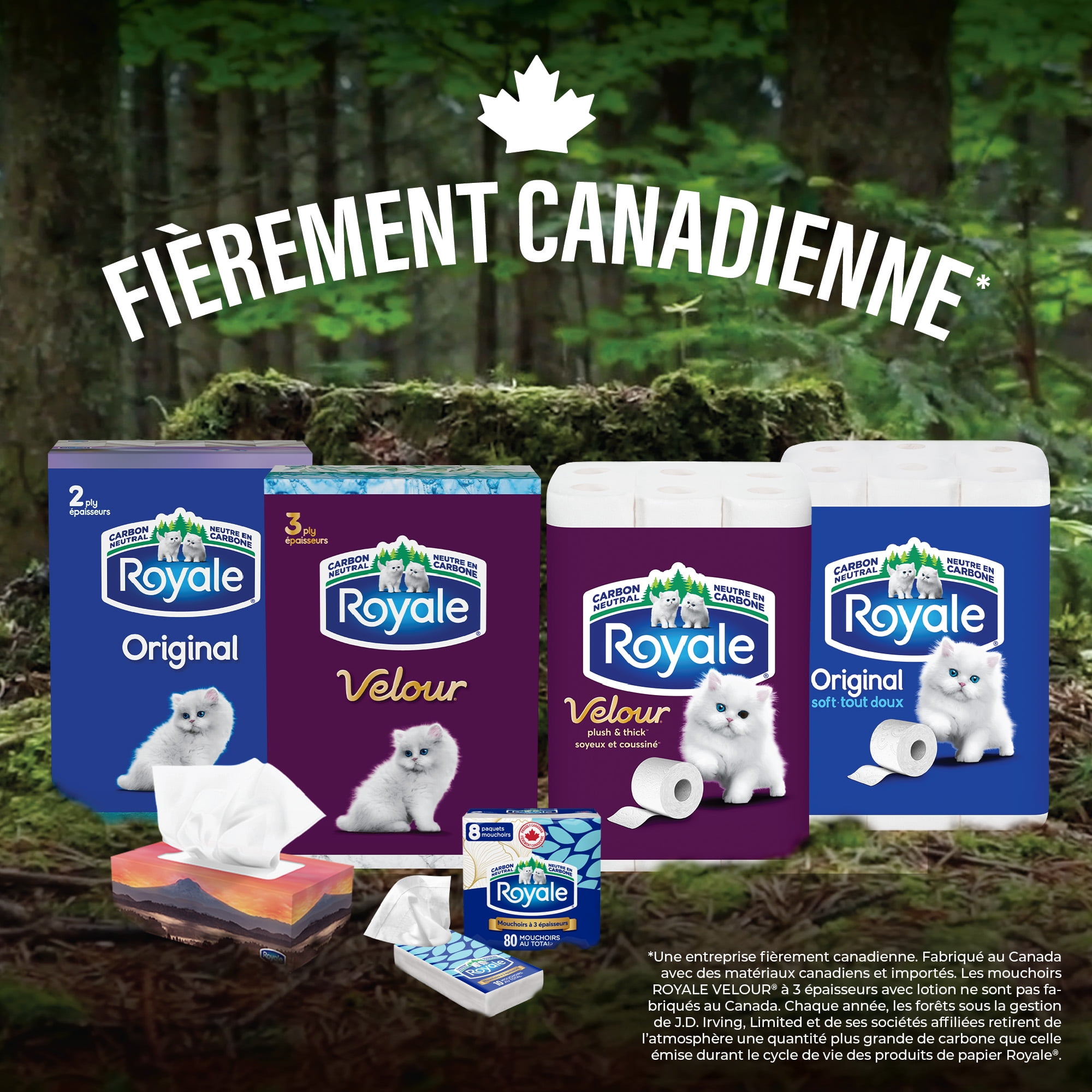 Royale Original, 2 Ply Facial Tissue, 18 Flat Boxes, 126 Tissues per Box, 2268 tissues per pack