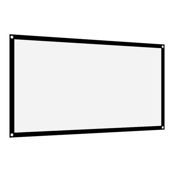 16 9 Thicken Portable, Soft White Polyester Projector Card Cloner for Non Crease Reader Curtain Projection Screen72in