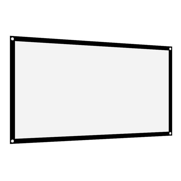 Pantalla de proyector blanca Nikou sin arrugas pantalla de proyección portátil 16:9 40 60 72 84 100 120 pulgadas