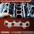 thumbnail image 2 of 1 Pc Exhaust Manifold Header Gasket for Toyota Corolla 1992-2000 Engine Manifold Exhaust Gasket No.1717311050, 2 of 6