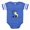 Royal Blue, variant on CafePress - Ghostie - Cute Infant Baby Football Bodysuit