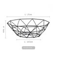 thumbnail image 1 of Frutero geométrico de alambre de Metal, cestas de almacenamiento de frutas Iron Arts para encimera de cocina, encimera, decoración del hogar, centro de mesa, 1 of 5