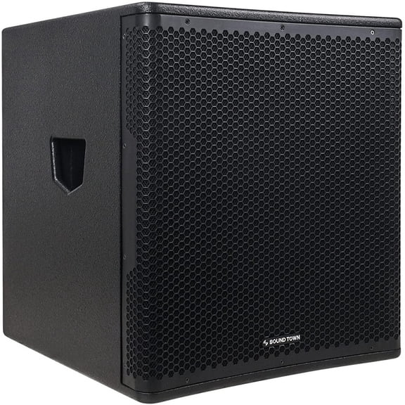 Sound Town Selectable Powered Subwoofers, Black