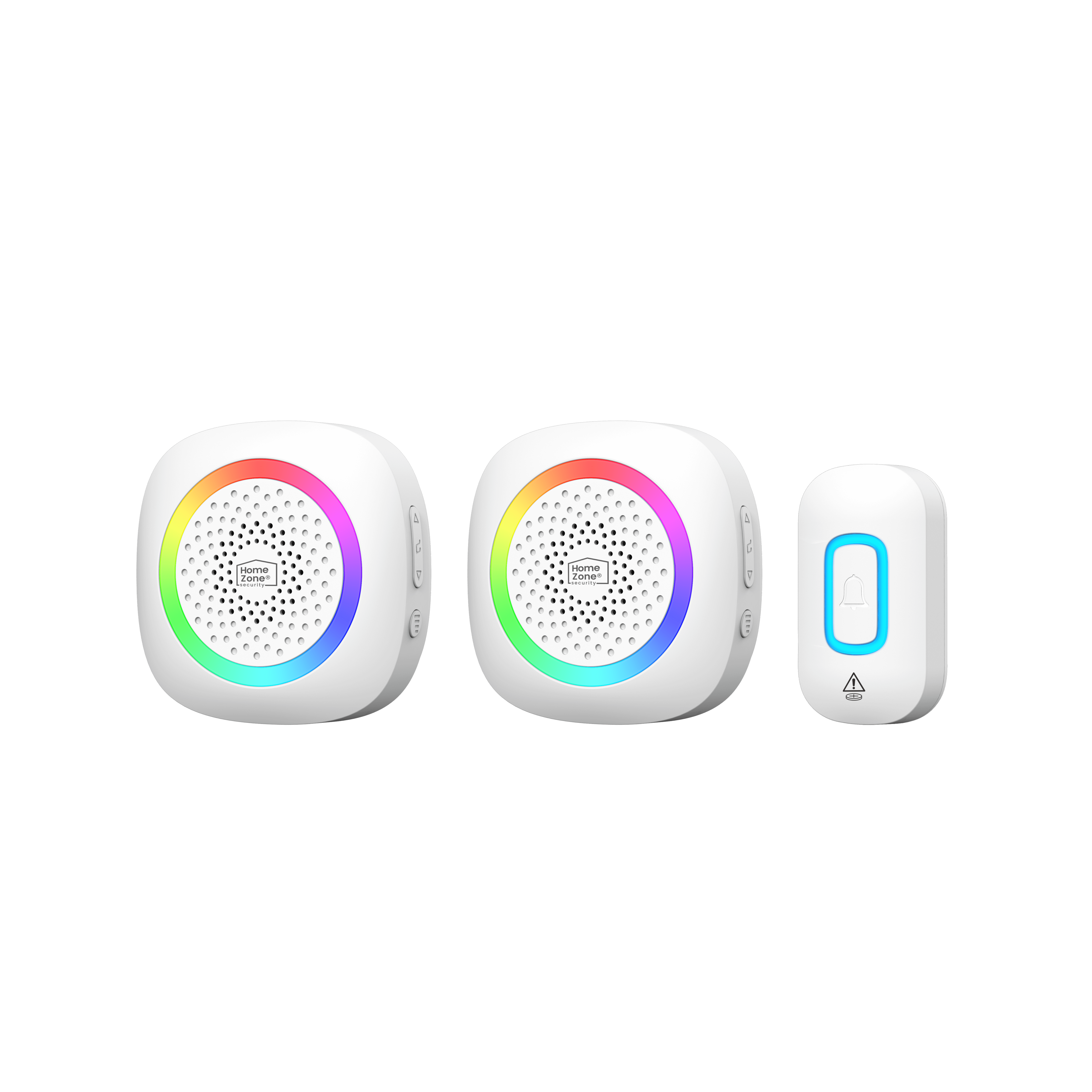 HomeZone 2PK Battery Operated Wireless Doorbell, Model ES01065B, 7.68 in W, None - Smart System
