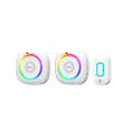 thumbnail image 5 of HomeZone 2PK Battery Operated Wireless Doorbell, Model ES01065B, 7.68 in W, None - Smart System, 5 of 9
