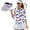 Brown Leopard, variant on Canadian Maple Leaf Women's Golf Shirt and Sun Visor Hat Set Breathable Fabric 3/4 Sleeve Golf Shirts Moisture Wicking Adjustable UV Protection Sun Hat Cap for Tennis Enthusiasts