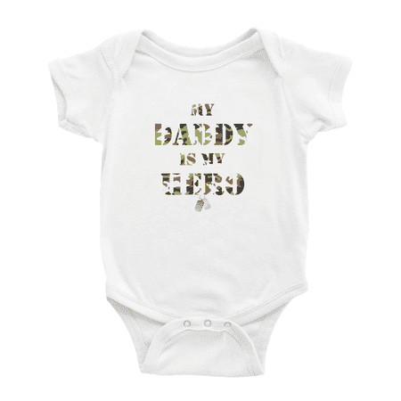 

My Daddy is My Hero Cute Baby Bodysuit Boy Girl Unisex