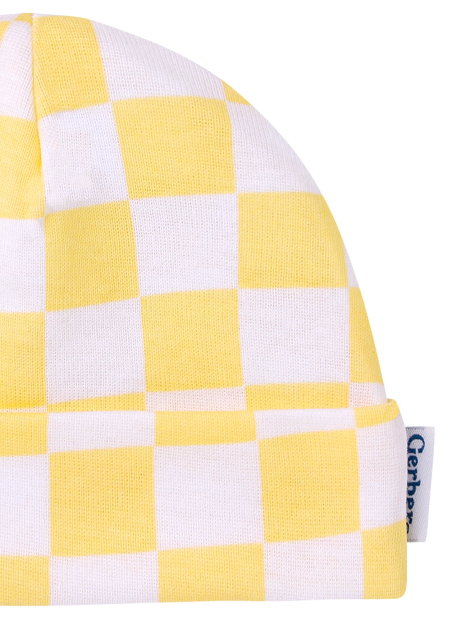Gerber Baby Boy or Girl Neutral Cotton Caps, 2-Pack, Sizes Newborn - 0/6 Months