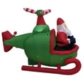 thumbnail image 5 of Northlight Lighted Inflatable Santa with Helicopter Outdoor Christmas Decoration -7', 5 of 6