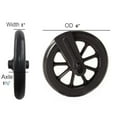 HEALTHLINE Wheels for Walker Rollator, 6 inch Casters Replacement