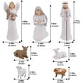 thumbnail image 4 of Set of 7 Nativity Figurines Sculpted Hand-Painted Nativity Figures Nativity Sets for Christmas Indoor, 4 of 5