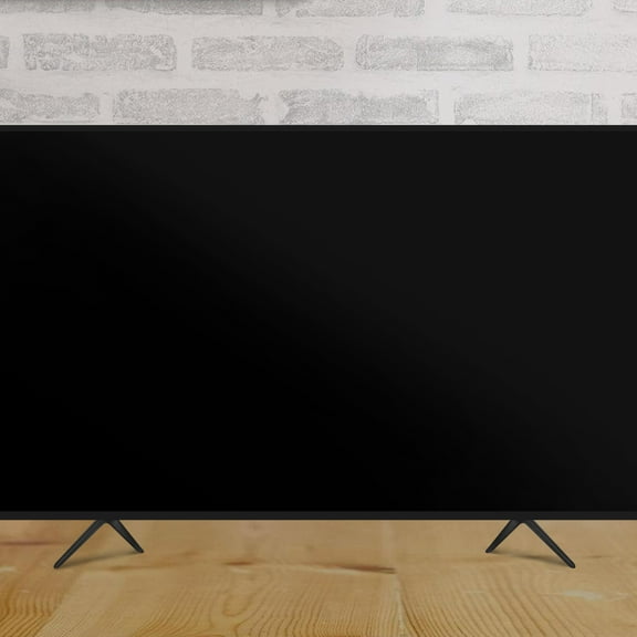 SOPOTUTU 1 Pair Black Plastic TV Stand Legs Universal Base Support for Monitors, TVs, Desktop and Tabletop Screens