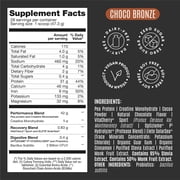 BIRDMAN Falcon Performance Vegan Protein Powder with Creatine, Chocolate Flavor, 28 Servings, 3lb