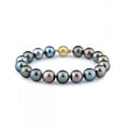 thumbnail image 1 of 14K Gold 10-11mm Tahitian South Sea Multicolor Cultured Pearl Bracelet, 1 of 7