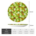 thumbnail image 2 of Cauagu St. Patrick's Day3 Print Bone China Decorative Plate, Wall Mount Plate Holiday Decor Decorative Ceramic Plates with Stand Elegant Household Plates Decorative-6in, 2 of 6