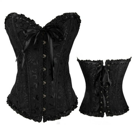 HAWEE Corsets for Women White Black 12 Color Plus Size Corset Top Sexy Bustier Lingerie Waist Cincher Costume Tops Size XS-6XL