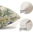 thumbnail image 3 of Spring Floral Lumbar Pillow Covers 12x20 Set of 2 White Purple Hyacinth Daffodils Green Botanical Print Vintage Rectangle Decorative Throw Pillow Cases Outdoor Farmhouse Decor for Sofa Couch Bed, 3 of 6
