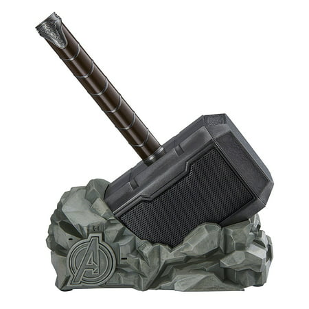 Marvel Thor Hammer Wireless Bluetooth Speaker for all Smartphones and Tablets, Touch Sensitive Handle, Speaker lights (Best Bluetooth Speaker For Smartphone)