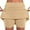 Khaki, variant on ShomPort Women's Golf Skirts with Pockets Summer Soft Mid Waist Mini Athletic Tennis Skorts Skirt with Inner Shorts