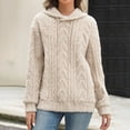 thumbnail image 5 of Zysthvn Casual Hoodies for Women Drawstring Pullover Fall Fleece Women's Sweatshirts Lightweight Loose Fit with Pockets Long Sleeve Solid Tops, 5 of 10