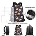 thumbnail image 6 of Uourmeti Wear Resistant 17 Inch Backpack for Work, Adjustable Comfort Straps Large Capacity Large Storage School Backpack, Pomeranian Ice Cream Print, 6 of 6
