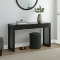 thumbnail image 2 of Northfield Weave Hall Console Table/Desk in Black Wood Finish, 2 of 6