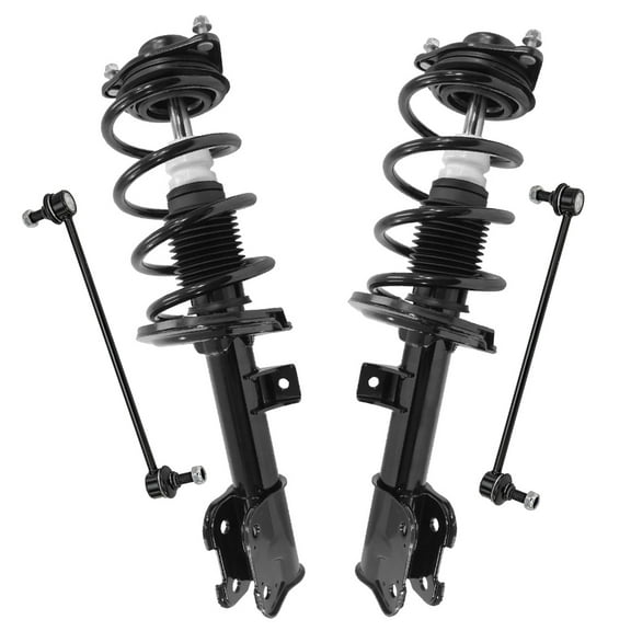 Detroit Axle - Front Struts Sway Bars for Hyundai 2013-2014 Santa Fe Sport, 2 Struts with Coil Springs 2 Sway Bar End Links Suspension Replacement