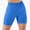 Blue, variant on LYMAYTER Women Biker Shorts High-Waisted Stretch Yoga Shorts for S-L Fashion Non-Roll Waist Sweat Shorts