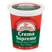 V&V Supremo Crema Supremo Mexican Style Cultured Sour Cream, 15 oz