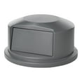 thumbnail image 3 of Rubbermaid Round Brute Dome Top Receptacle, Push Door for 44 gal Containers, 24.81w x 12.63h, Gray, 3 of 3