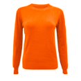 thumbnail image 4 of Youmylove Women Bottoming Shirt Slim Casual Solid Color O-Neck T-Shirts Thermal Knitted Long Sleeved Tops, 4 of 5