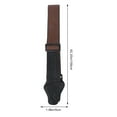 thumbnail image 2 of QUMIIRITY Cotton Guitar Strap Marrón Antidesgaste Para Todo Tipo De Guitarras Con Para, 2 of 7