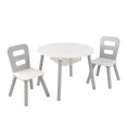 thumbnail image 1 of KidKraft Round Storage Table & Chair Set-Gray&White, 1 of 1