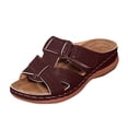thumbnail image 2 of Xdegoge Womens Orthopedic Sandals Arch Support Cross Strap Open Toe Summer Beach Shoes Hollow Out Walking Ladies Dressy Slippers Casual Mules Clogs, 2 of 5
