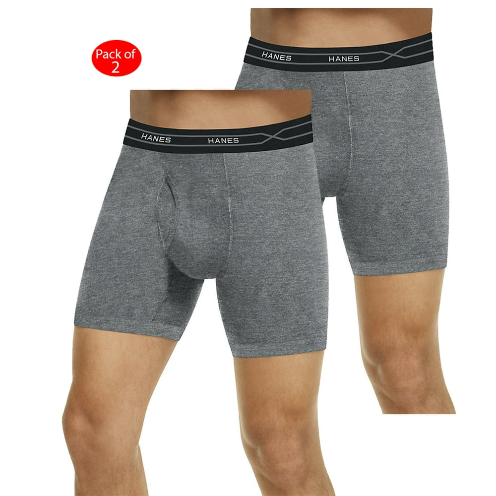 Hanes - Hanes Men's TAGLESS; X-Temp; Long-Leg Boxer Briefs with Comfort ...