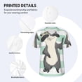 thumbnail image 5 of Rocae Cute Raccoon for Breathable Men's Baseball T-Shirt Fashionable Casual Baseball Jersey, Moisture-wicking Sportswear X-Large, 5 of 9