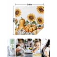 thumbnail image 4 of Orange Pumpkin Fall Cloth Napkins Set of 8 Reusable Dinner Napkins, Thanksgiving Sunflower Botanical Cocktail Napkin Washable Table Napkins for Wedding/Holiday Party/Baby Shower 20"x20", 4 of 7