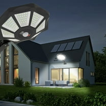 Vadktai Solar Street Lights Outdoor, Commercial Parking Lot Light, Dusk to Dawn Solar Security Flood Lights, Motion Sensor Solar Led Lamp for Basketball Court, Road, Playground