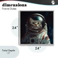 thumbnail image 4 of Stupell Industries Eclectic Catstronaut Cat Astronaut Gray Framed Giclee Art, 24 x 24, by Jim Baldwin, 4 of 8