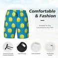 thumbnail image 3 of KLL Ball Tennis for Mens Swim Trunks Quick Dry Swim Shorts with Built-in Compression Liner Funny Swimwear Bathing Suits-Medium, 3 of 6