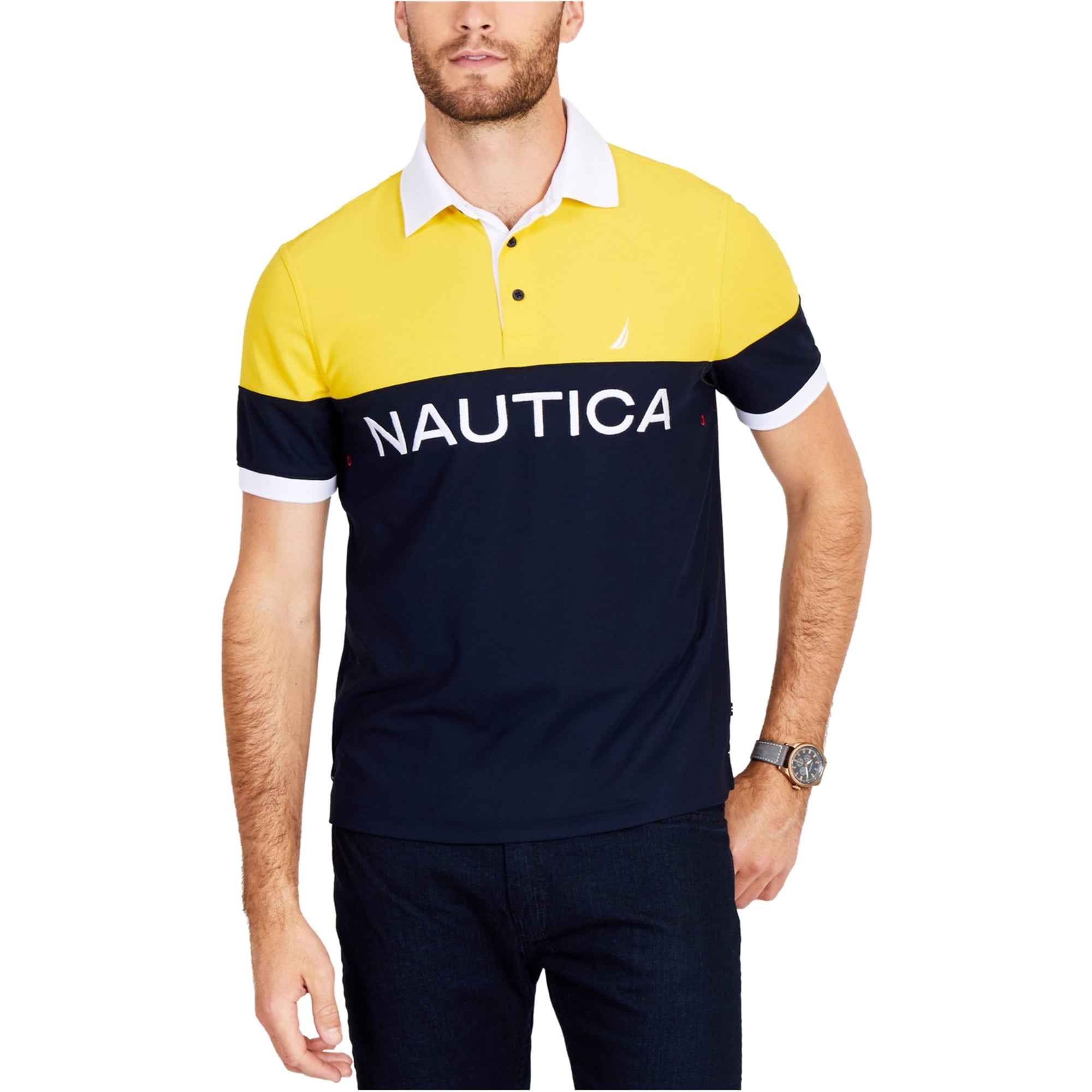 nautica-nautica-mens-breathable-rugby-polo-shirt-walmart